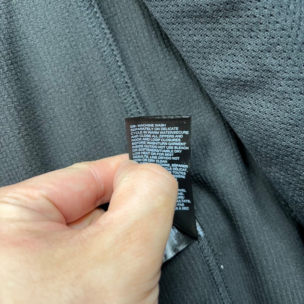 The North Face Vest Mens Medium Black WindWall Softshell Hollister Logo Full Zip - Picture 10 of 16